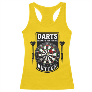 Darts Makes Everything Better Racerback Tank Top Darts Lover Gift TS12 Daisy Print Your Wear