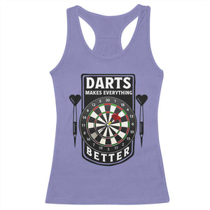 Darts Makes Everything Better Racerback Tank Top Darts Lover Gift TS12 Violet Print Your Wear