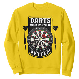 Darts Makes Everything Better Sweatshirt Darts Lover Gift TS12 Daisy Print Your Wear