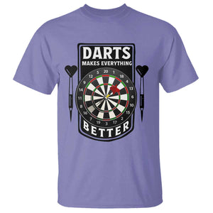 Darts Makes Everything Better T Shirt Darts Lover Gift TS12 Violet Print Your Wear