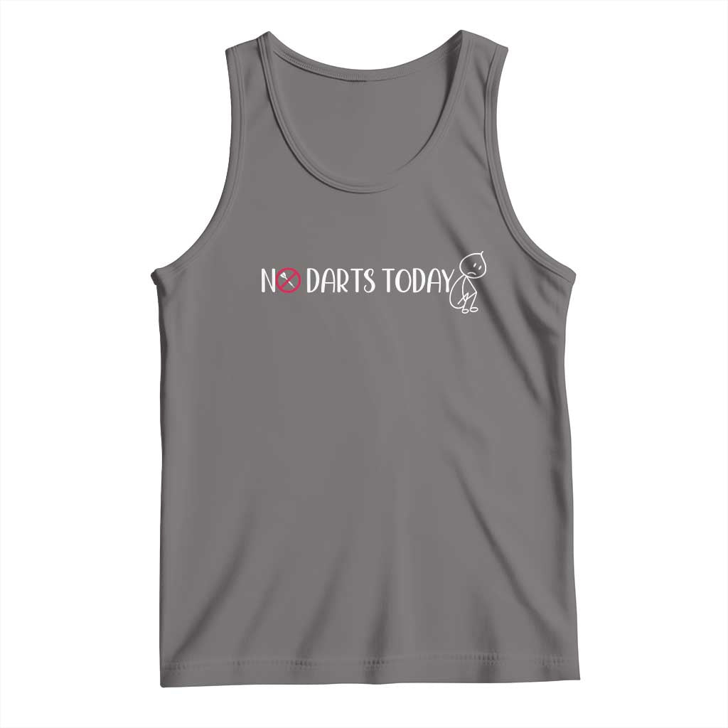 No Dart Today Tank Top Funny Dart Player Gift TS12 Deep Heather Print Your Wear