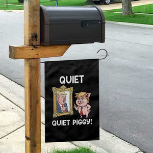 Resistance Movement Quiet Quiet Piggy Garden Flag Funny Pig Political TS12 Print Your Wear