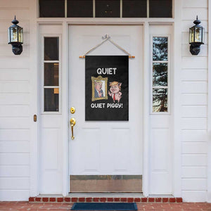 Resistance Movement Quiet Quiet Piggy Garden Flag Funny Pig Political TS12 Print Your Wear