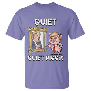 Resistance Movement Quiet Quiet Piggy T Shirt Funny Pig Political TS12 Violet Print Your Wear
