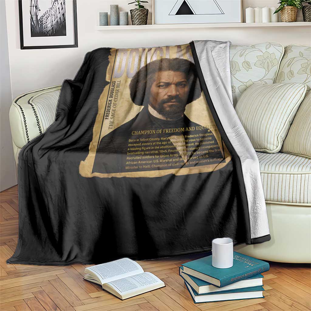 Frederick Douglass Historical Newspaper Throw Blanket The Sage Of Cedar Hill TS12 Print Your Wear