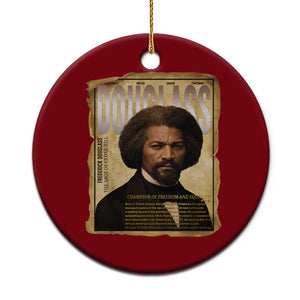 Frederick Douglass Historical Newspaper Ceramic Ornament The Sage Of Cedar Hill TS12 1pc Red Print Your Wear