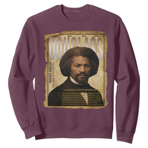 Frederick Douglass Historical Newspaper Sweatshirt The Sage Of Cedar Hill TS12 Maroon Print Your Wear