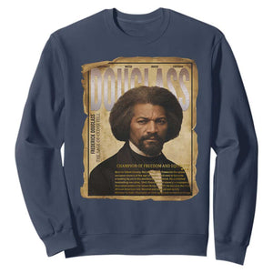 Frederick Douglass Historical Newspaper Sweatshirt The Sage Of Cedar Hill TS12 Navy Print Your Wear
