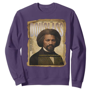 Frederick Douglass Historical Newspaper Sweatshirt The Sage Of Cedar Hill TS12 Purple Print Your Wear