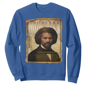Frederick Douglass Historical Newspaper Sweatshirt The Sage Of Cedar Hill TS12 Royal Blue Print Your Wear