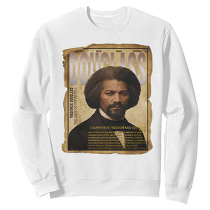 Frederick Douglass Historical Newspaper Sweatshirt The Sage Of Cedar Hill TS12 White Print Your Wear