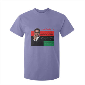 Motivational Malcolm X Quote T Shirt For Kid Black History Month Gift TS12 Violet Print Your Wear