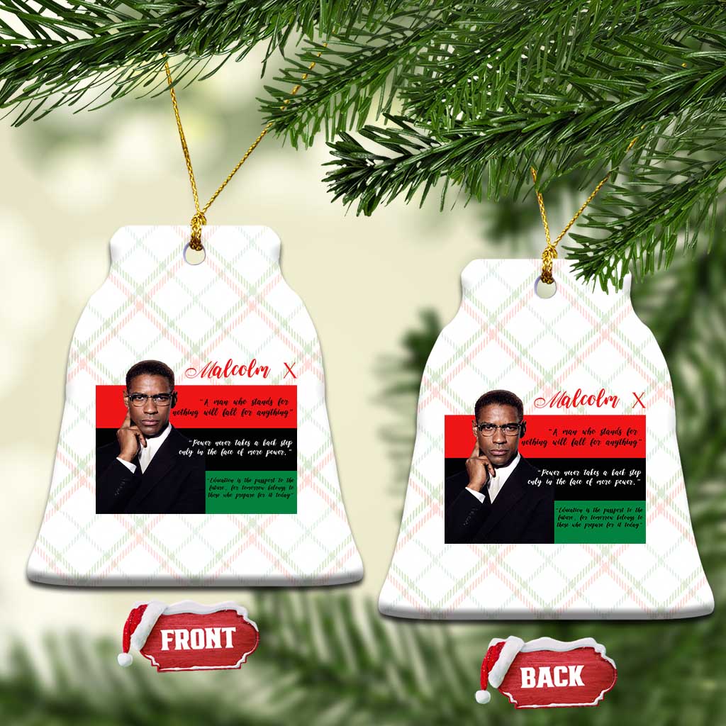 Motivational Malcolm X Quote Ceramic Ornament Black History Month Gift TS12 Print Your Wear