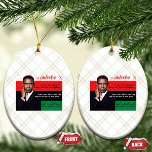 Motivational Malcolm X Quote Ceramic Ornament Black History Month Gift TS12 Print Your Wear