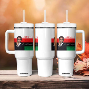 Motivational Malcolm X Quote Tumbler With Handle Black History Month Gift TS12 Print Your Wear