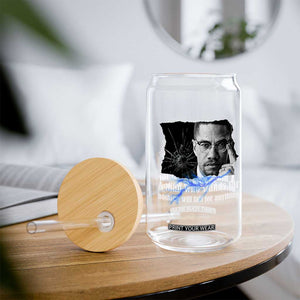 Malcolm X Quote Glass Can A Man Who Stands For Nothing Will Fall TS12 Print Your Wear
