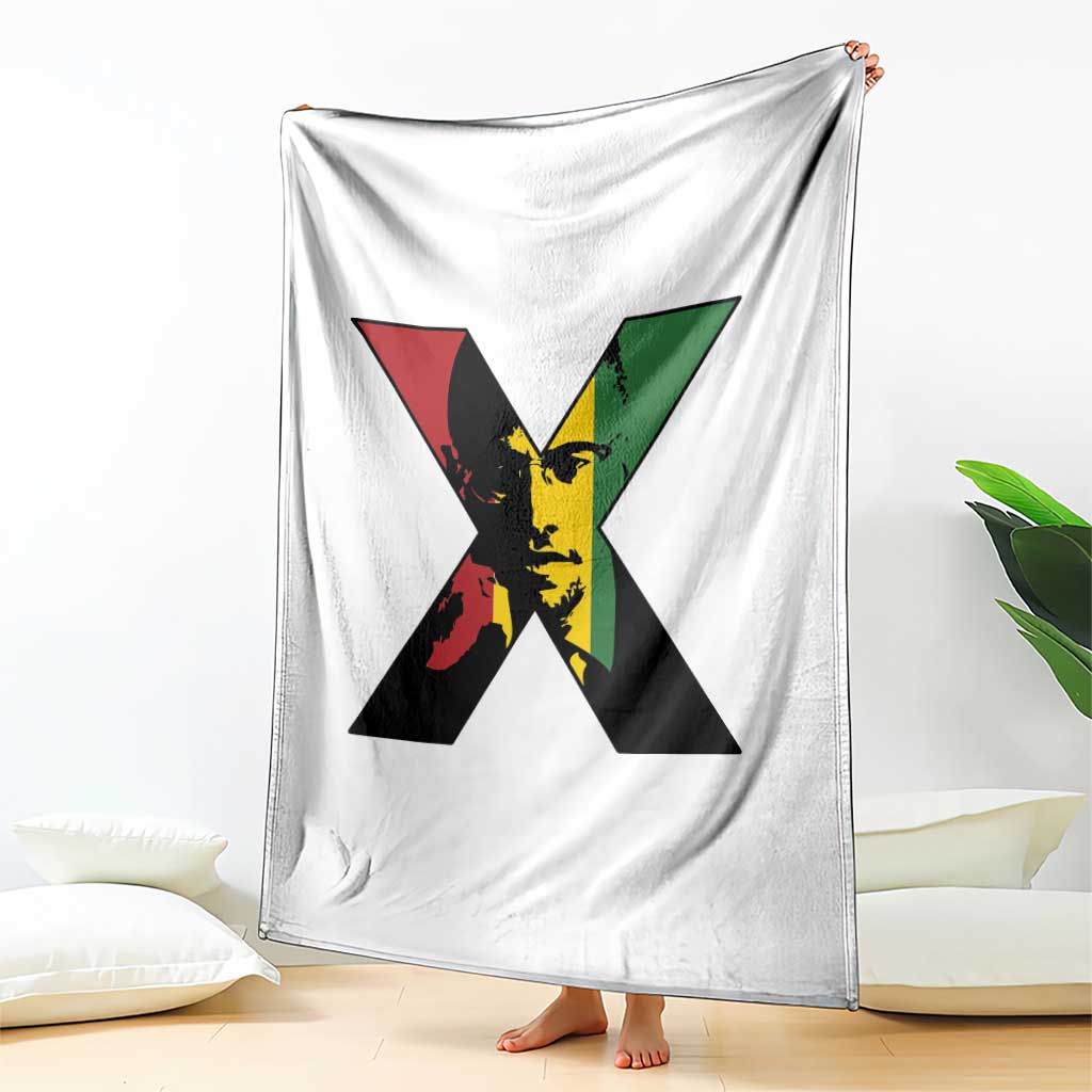Malcolm X Throw Blanket African American Heritage Gift TS12 Print Your Wear