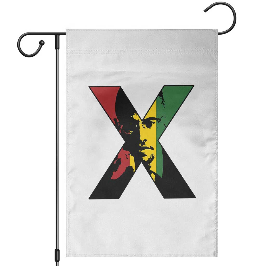 Malcolm X Garden Flag African American Heritage Gift TS12 White Print Your Wear
