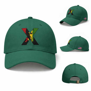 Malcolm X Baseball Cap African American Heritage Gift TS12 Baseball Cap Universal Fit Irish Green Print Your Wear