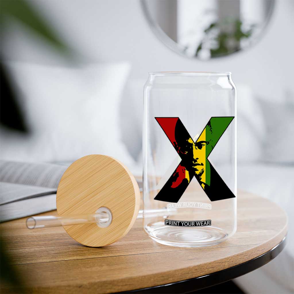 Malcolm X Glass Can African American Heritage Gift TS12 Print Your Wear