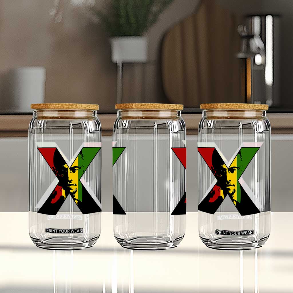 Malcolm X Glass Can African American Heritage Gift TS12 Print Your Wear
