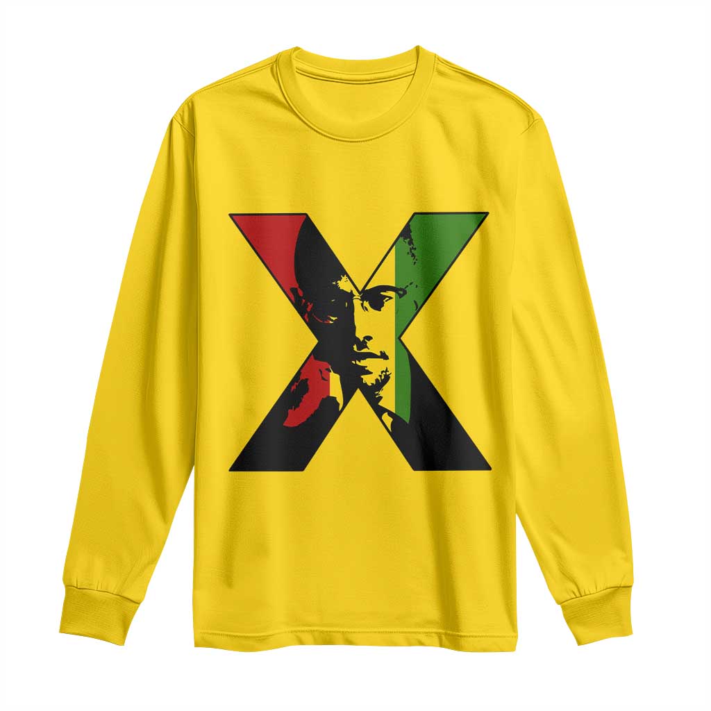 Malcolm X Long Sleeve Shirt African American Heritage Gift TS12 Daisy Print Your Wear