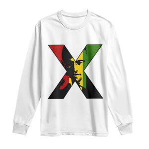 Malcolm X Long Sleeve Shirt African American Heritage Gift TS12 White Print Your Wear