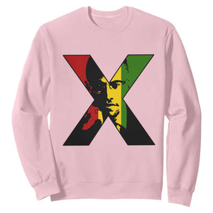 Malcolm X Sweatshirt African American Heritage Gift TS12 Light Pink Print Your Wear