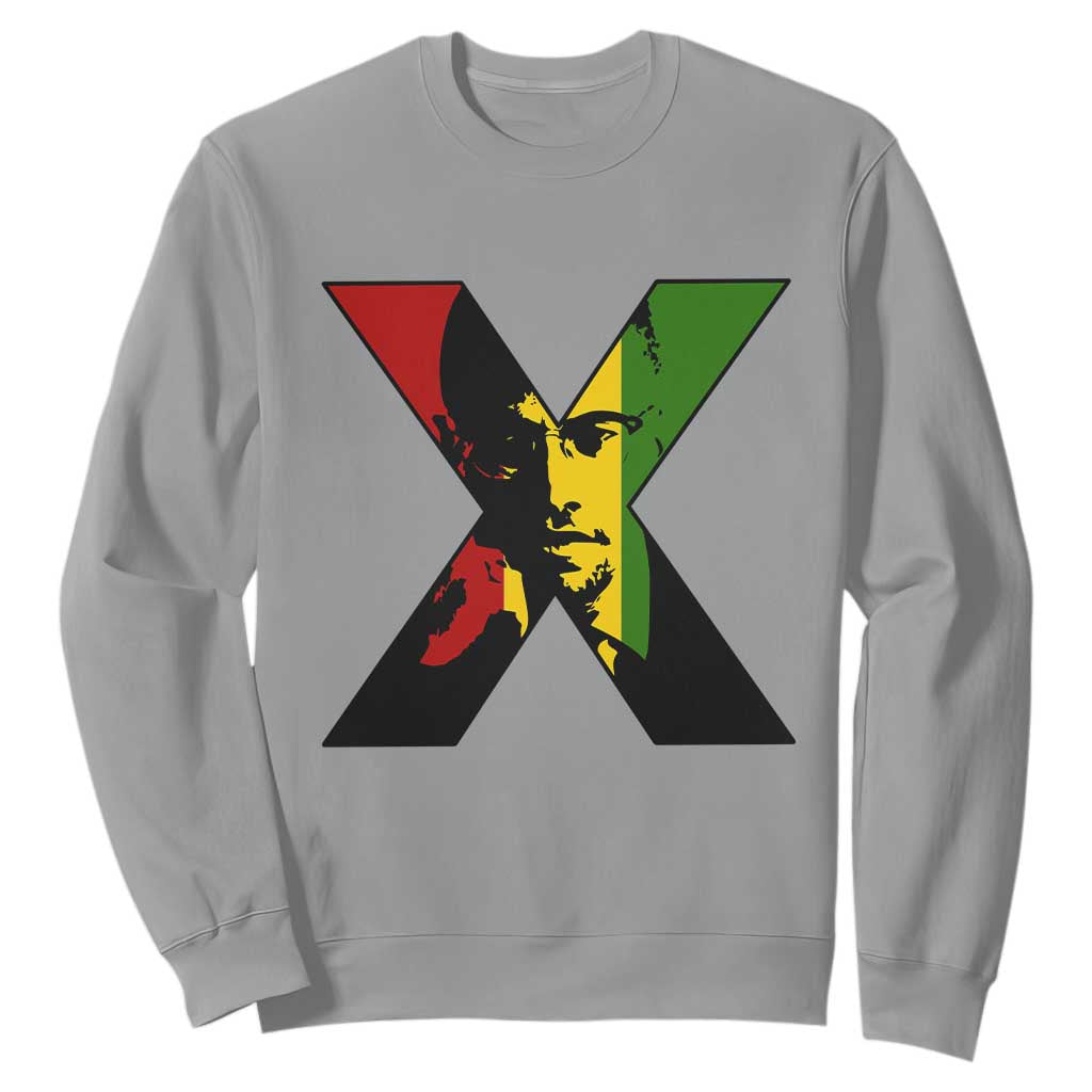 Malcolm X Sweatshirt African American Heritage Gift TS12 Sport Gray Print Your Wear