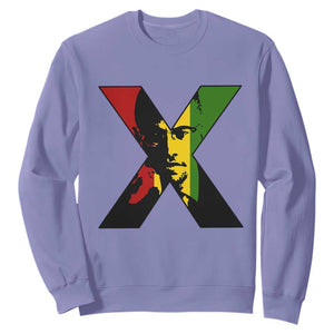 Malcolm X Sweatshirt African American Heritage Gift TS12 Violet Print Your Wear