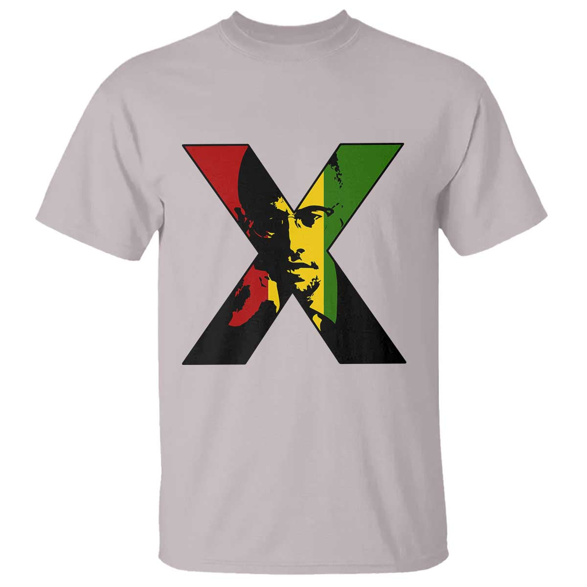Malcolm X T Shirt African American Heritage Gift TS12 Ice Gray Print Your Wear