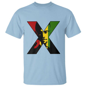 Malcolm X T Shirt African American Heritage Gift TS12 Light Blue Print Your Wear