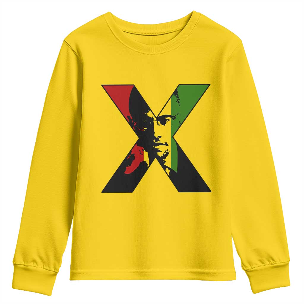 Malcolm X Youth Sweatshirt African American Heritage Gift TS12 Daisy Print Your Wear