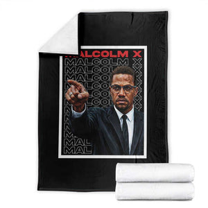 Malcolm X Legend Throw Blanket African American Activist Legacy TS12 Black Print Your Wear