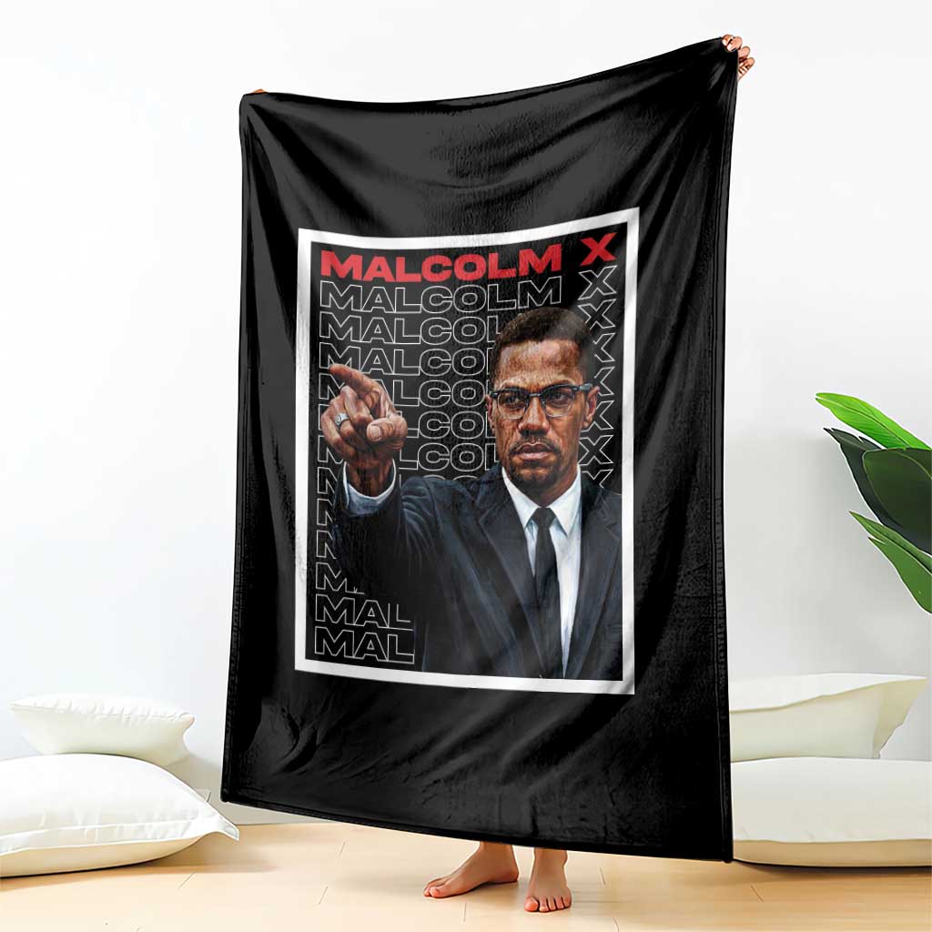 Malcolm X Legend Throw Blanket African American Activist Legacy TS12 Print Your Wear