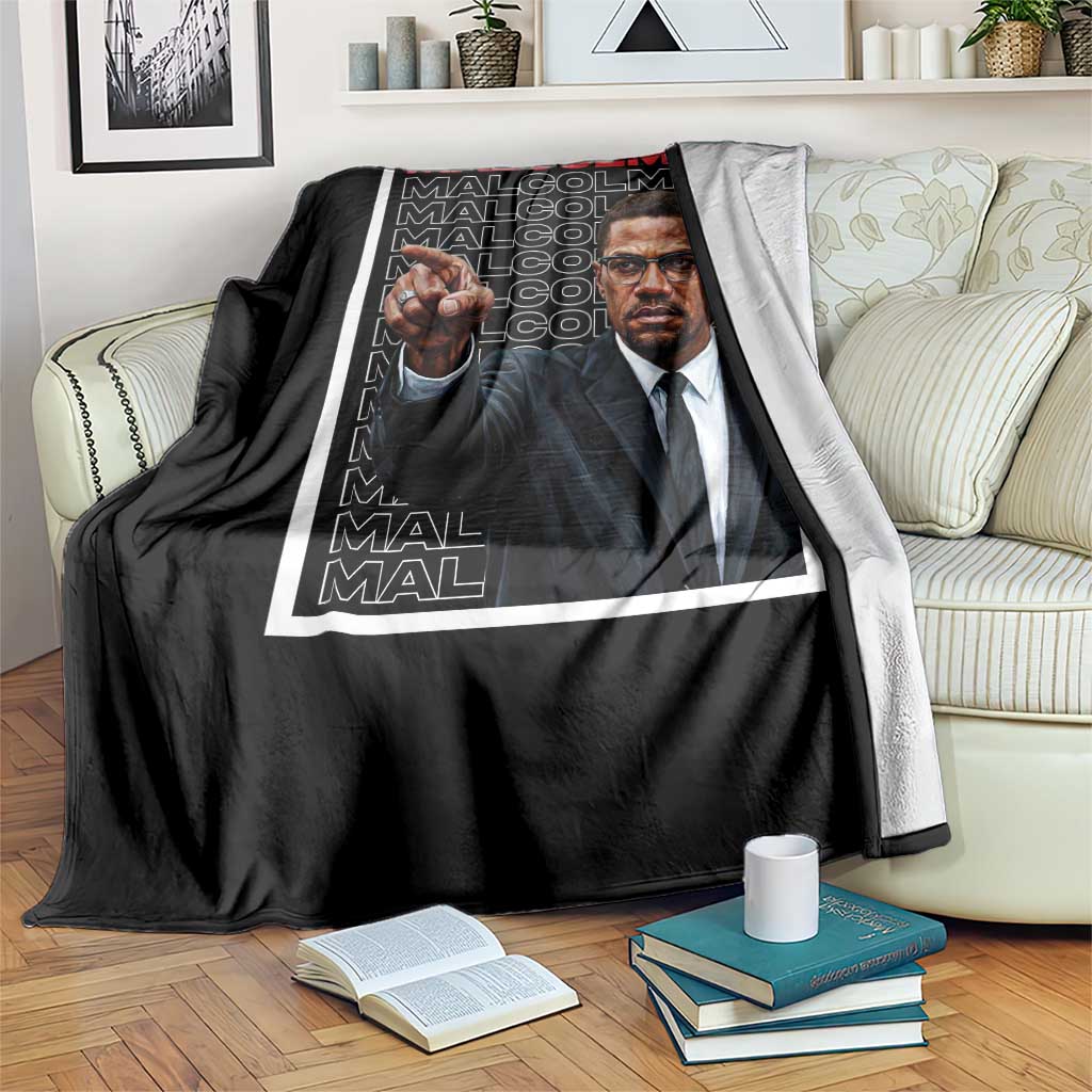 Malcolm X Legend Throw Blanket African American Activist Legacy TS12 Print Your Wear