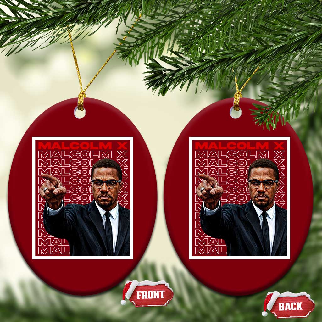 Malcolm X Legend Ceramic Ornament African American Activist Legacy TS12 Print Your Wear