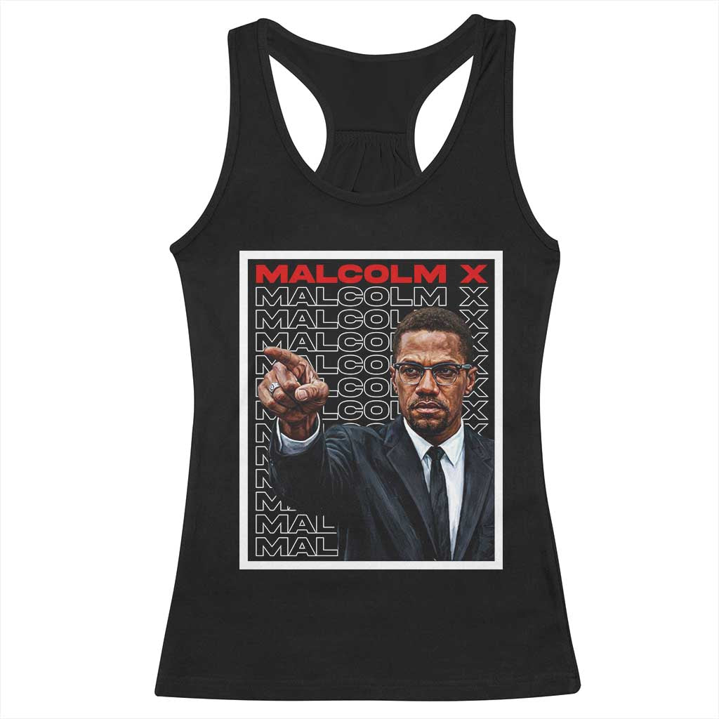 Malcolm X Legend Racerback Tank Top African American Activist Legacy TS12 Black Print Your Wear