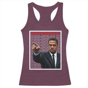 Malcolm X Legend Racerback Tank Top African American Activist Legacy TS12 Maroon Print Your Wear