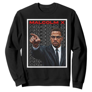 Malcolm X Legend Sweatshirt African American Activist Legacy TS12 Black Print Your Wear