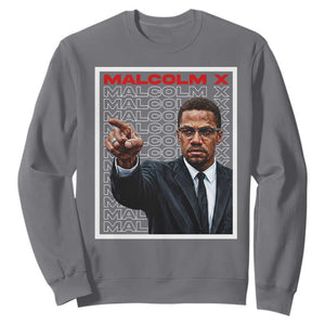 Malcolm X Legend Sweatshirt African American Activist Legacy TS12 Charcoal Print Your Wear