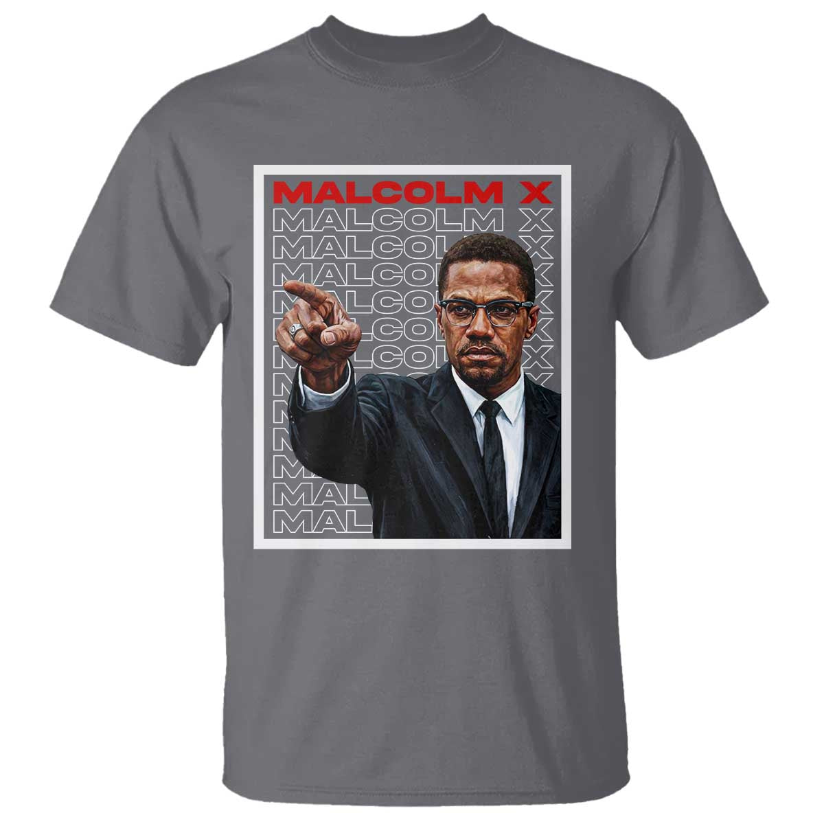 Malcolm X Legend T Shirt African American Activist Legacy TS12 Charcoal Print Your Wear
