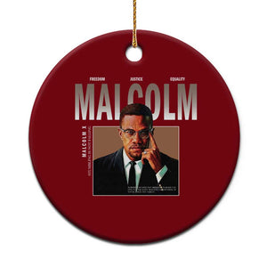 Black History Hero Malcolm X Ceramic Ornament Stumbling Is Not Falling TS12 1pc Red Print Your Wear