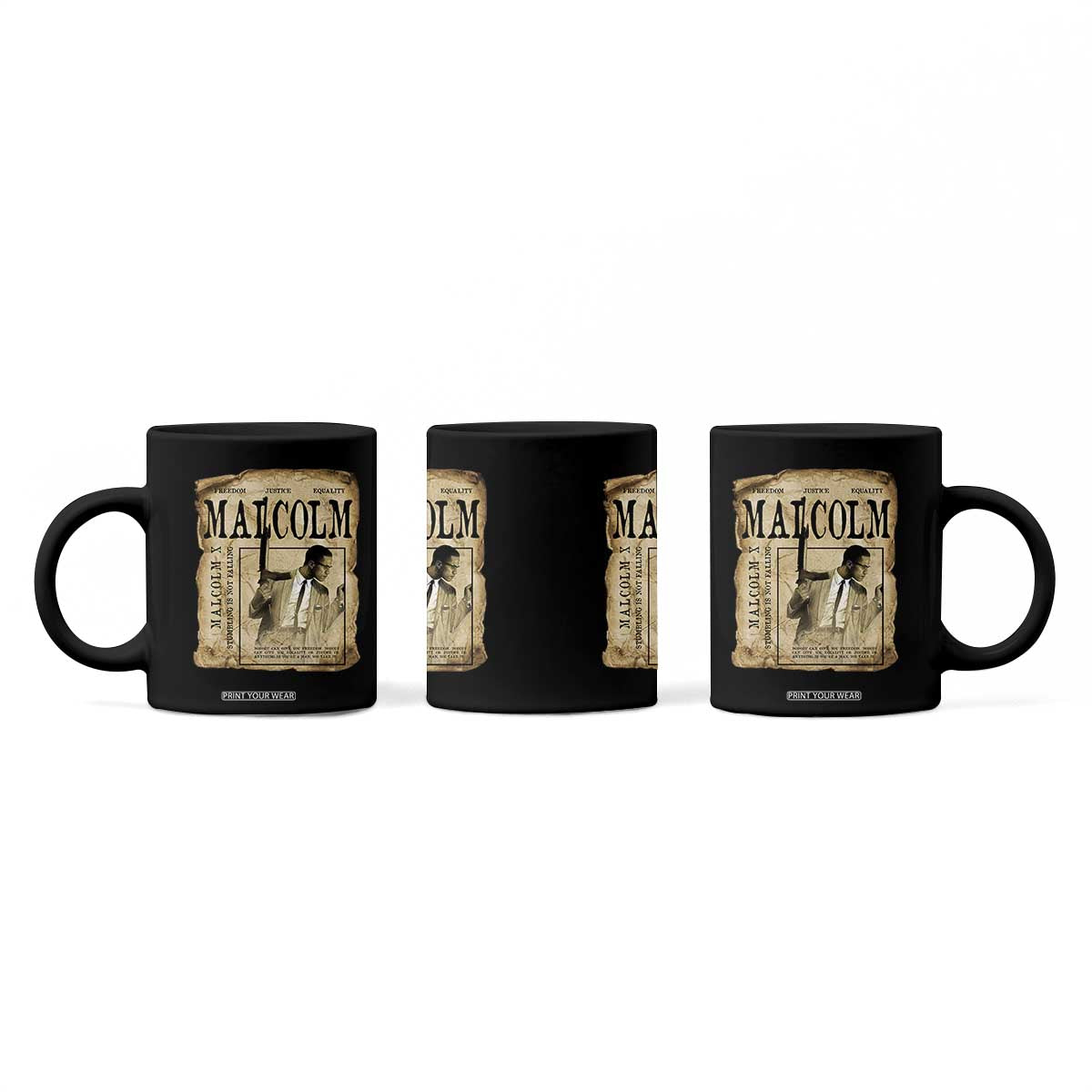 Malcolm X Historical Newspaper Coffee Mug Stumbling Is Not Falling Black History TS12 Print Your Wear