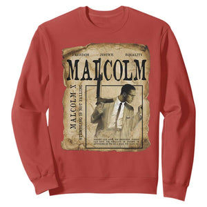 Malcolm X Historical Newspaper Sweatshirt Stumbling Is Not Falling Black History TS12 Red Print Your Wear