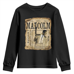 Malcolm X Historical Newspaper Youth Sweatshirt Stumbling Is Not Falling Black History TS12 Black Print Your Wear