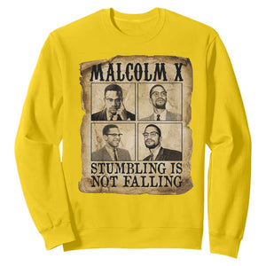 Malcolm X Sweatshirt Stumbling Is Not Falling Historical Poster TS12 Daisy Print Your Wear
