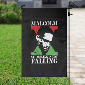 Malcolm X Garden Flag Stumbling Is Not Falling Black History Leader TS12 Print Your Wear