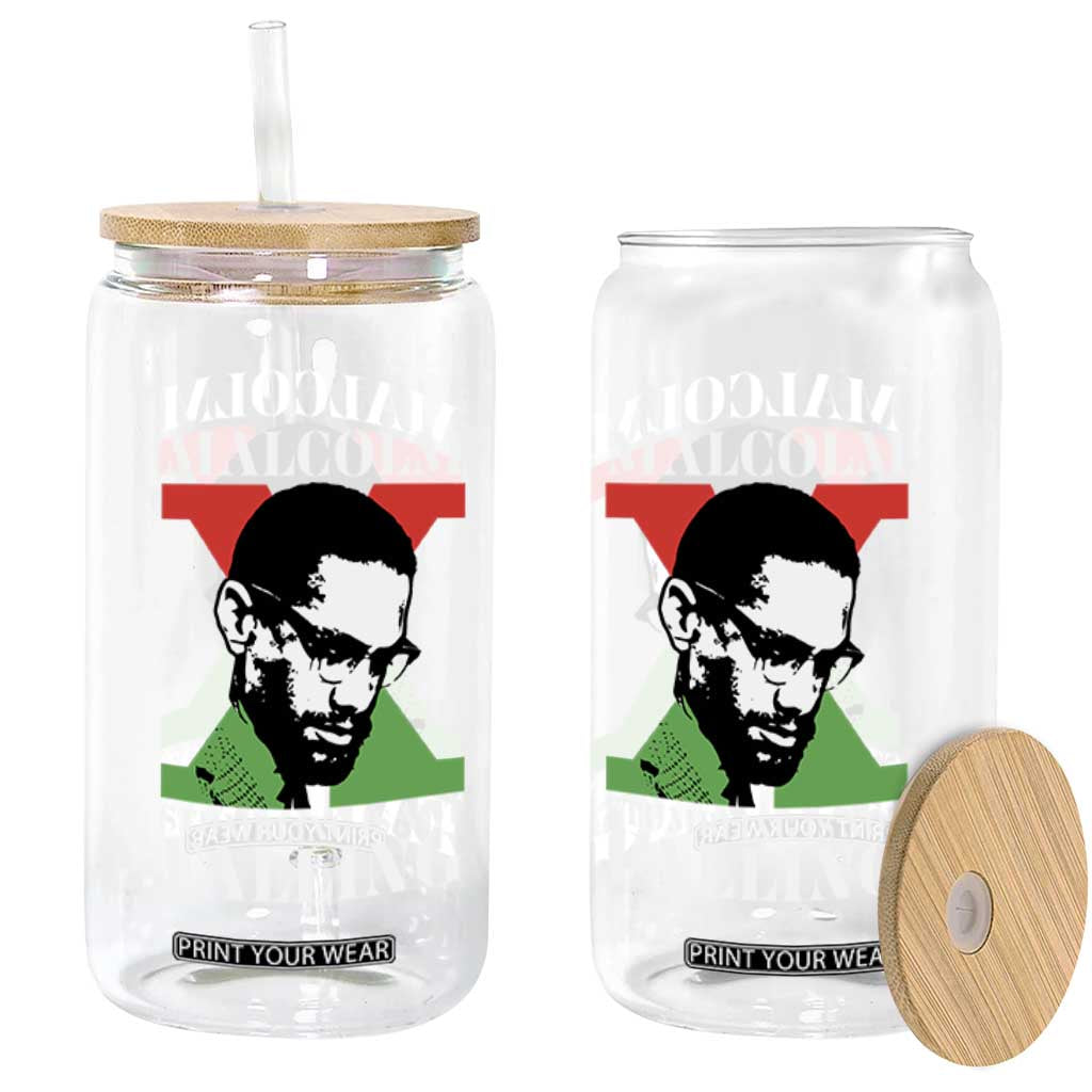 Malcolm X Glass Can Stumbling Is Not Falling Black History Leader TS12 Print Your Wear