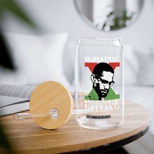 Malcolm X Glass Can Stumbling Is Not Falling Black History Leader TS12 Print Your Wear